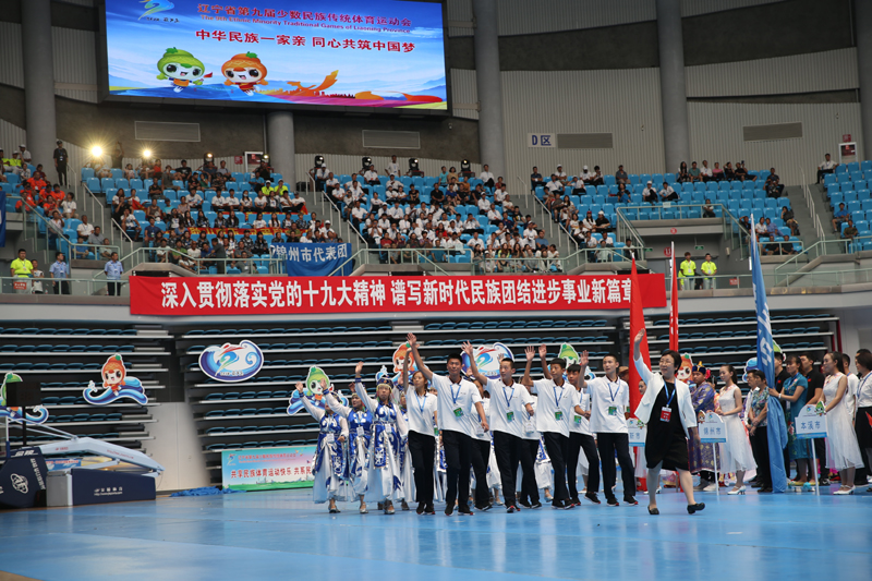 辽宁省第九届少数民族传统体育运动会各市代表团风采